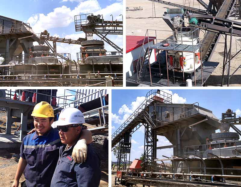 碎石生產(chǎn)線現(xiàn)場(chǎng)