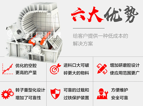 反擊式破碎機(jī)生產(chǎn)優(yōu)勢
