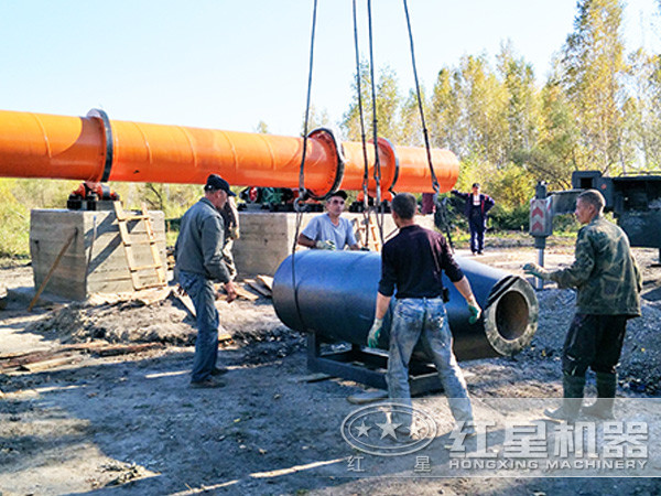 烘干機現(xiàn)場