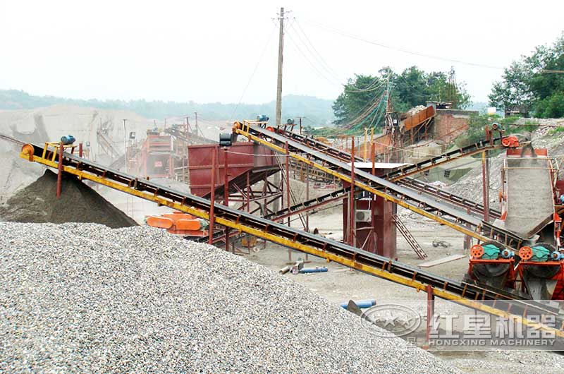 紅星機(jī)器日產(chǎn)五千噸大型石子機(jī)用戶(hù)現(xiàn)場(chǎng)