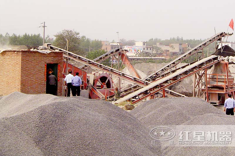 上海時產(chǎn)30噸鵝卵石制砂生產(chǎn)線