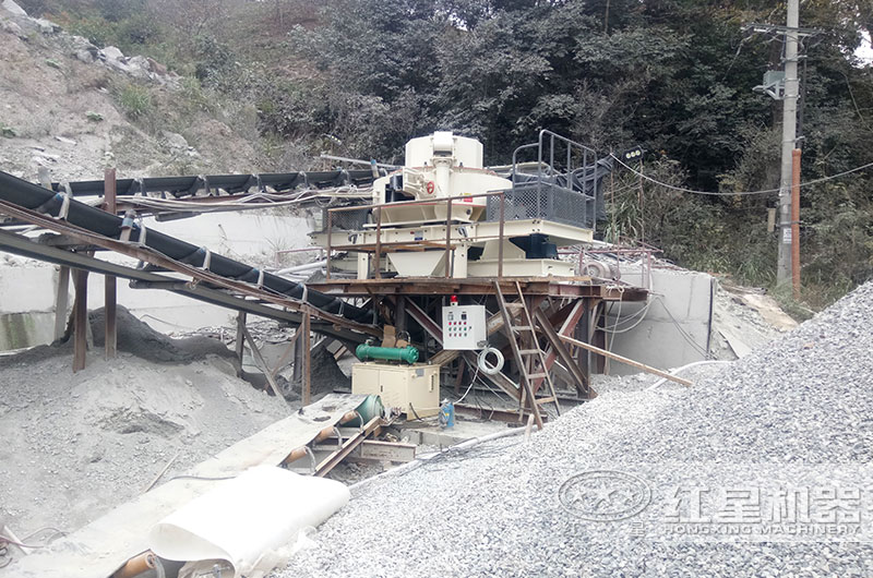 VSI制砂機(jī)作業(yè)現(xiàn)場(chǎng)