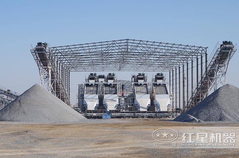 每小時(shí)500噸碎石機(jī)現(xiàn)場(chǎng)