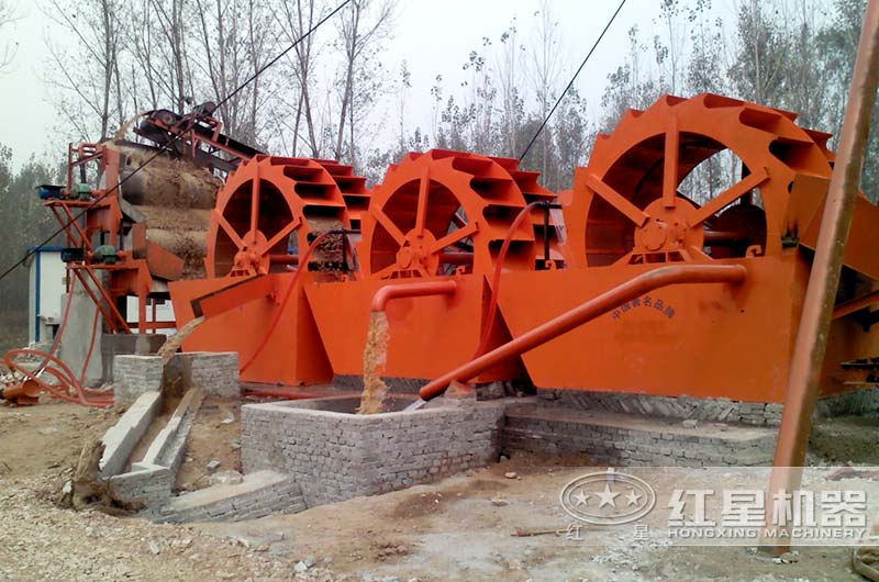 洗沙機設備現(xiàn)場