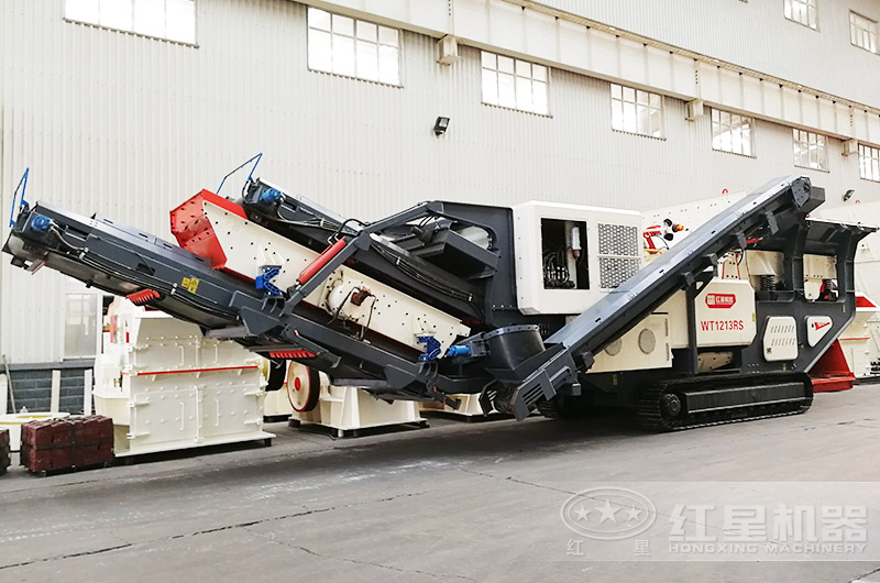 移動(dòng)打石子設(shè)備機(jī)身一體